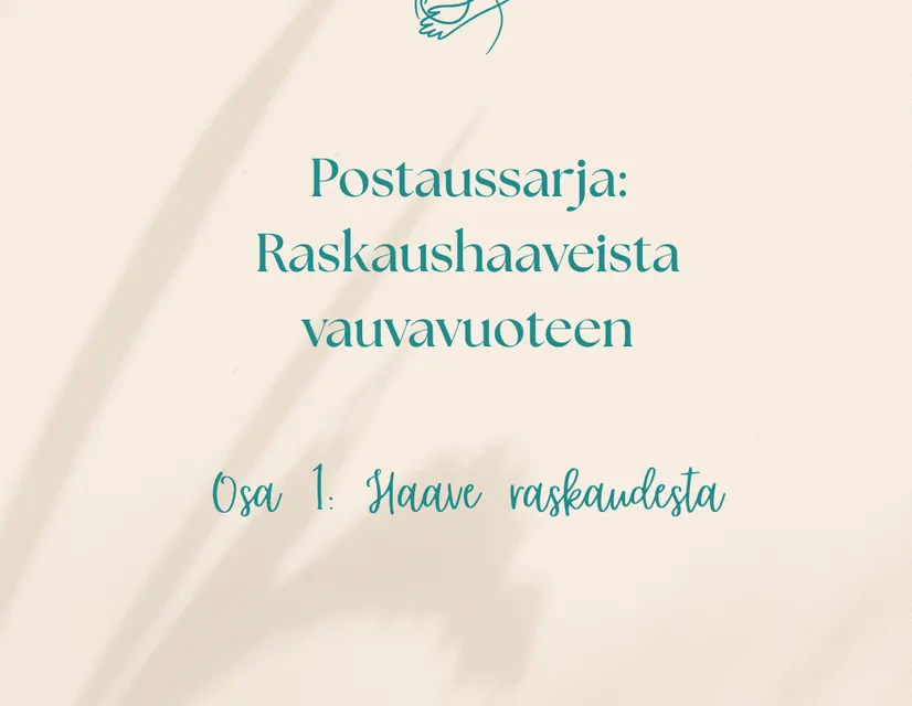 Haaveissa raskaus blogikuva
