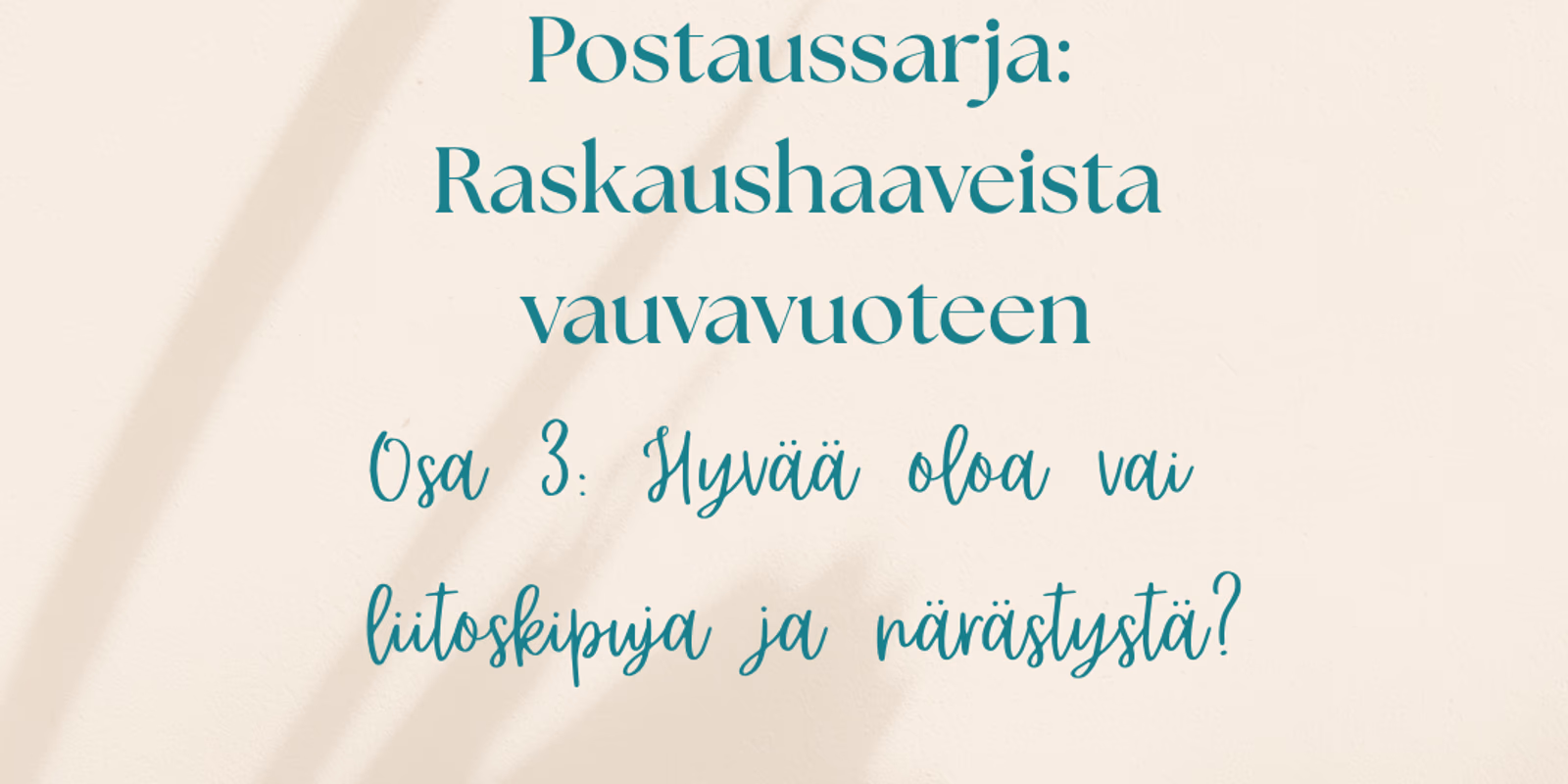 Kehon oireilut & kipu blogikuva