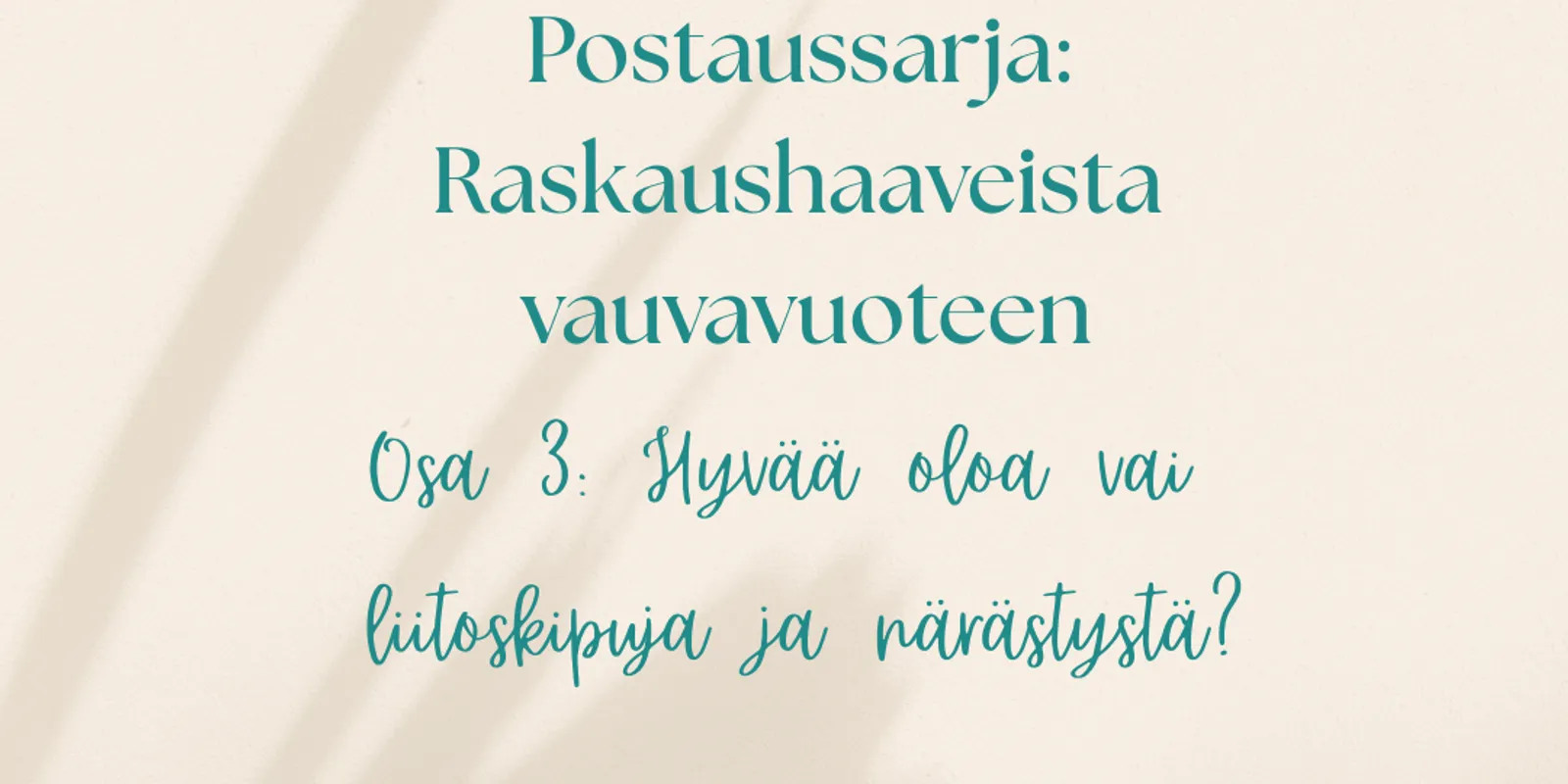 Kehon oireilut & kipu blogikuva